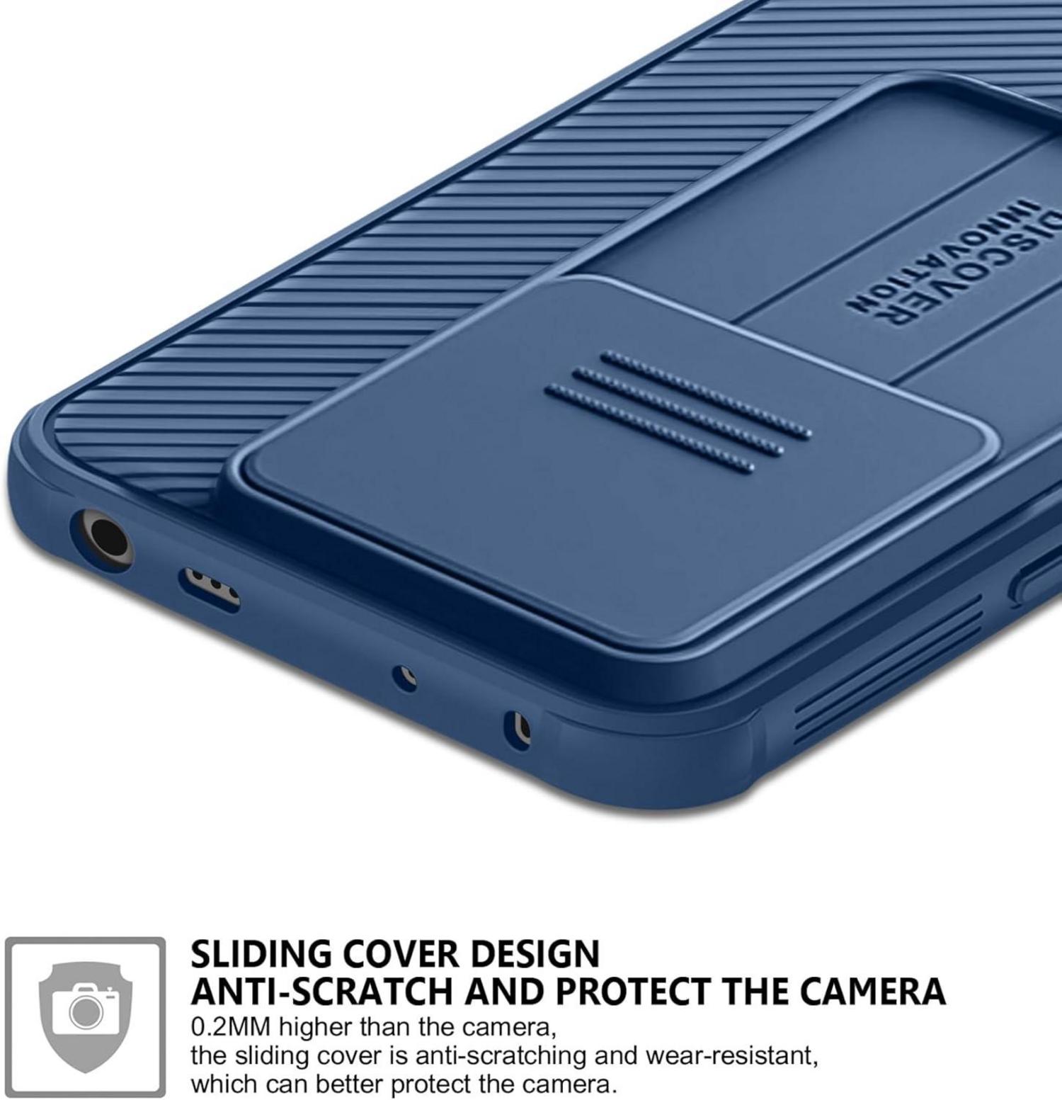 Hülle für Xiaomi Redmi Note 13 Pro 5G Poco X6 5G Kameraschutz Blau