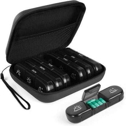 ACWOO Tablettenbox 7 Tage BPA frei 3 Fächer, handlich