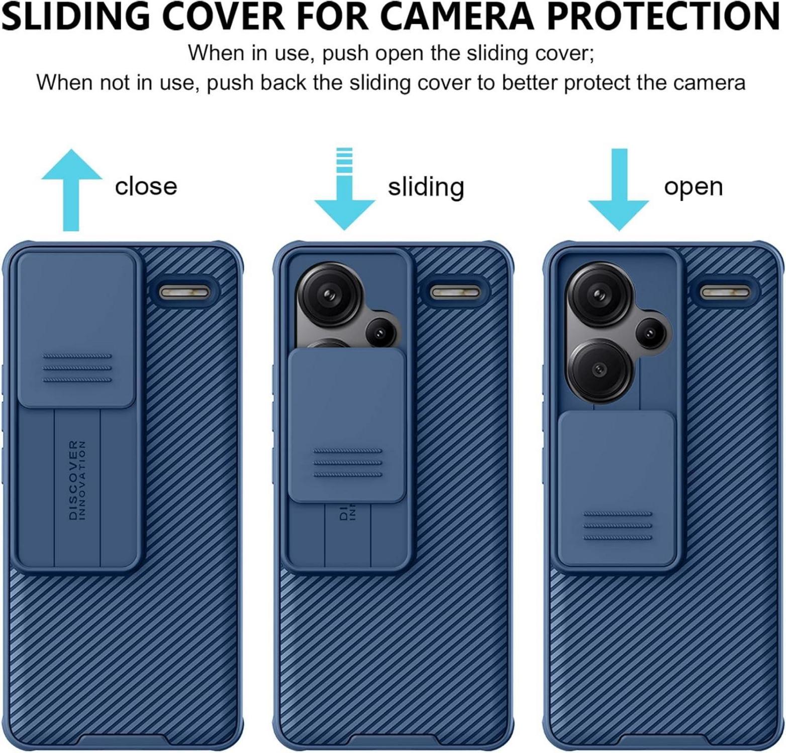 Handyhülle Xiaomi Redmi Note 13 Pro+ Kameraschutz Blau
