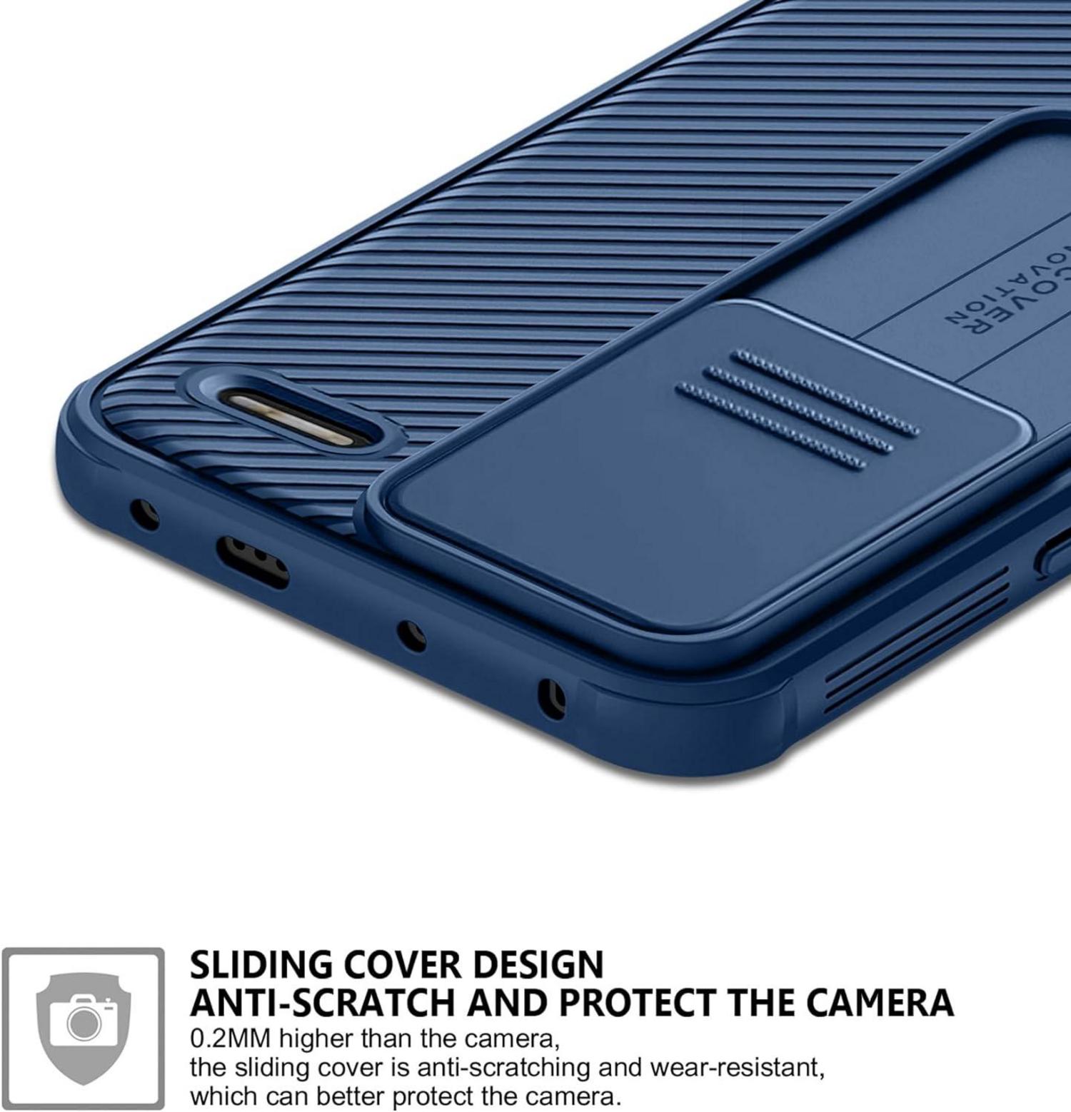 AROYI Xiaomi Redmi Note 13 Pro+ 5G Hülle Slide Camera Kameraschutz Blau