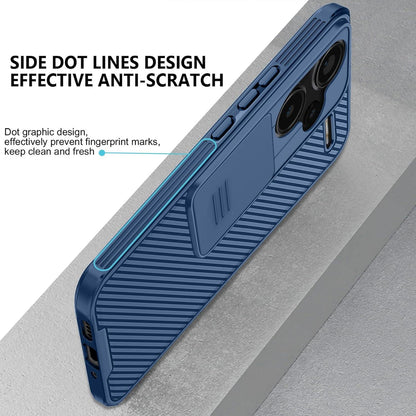 AROYI Xiaomi Redmi Note 13 Pro+ 5G Hülle Slide Camera Kameraschutz Blau