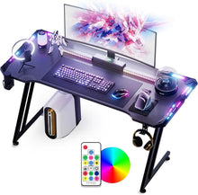 Gaming Tisch mit LED-Leuchten und 384 Farbmodi
