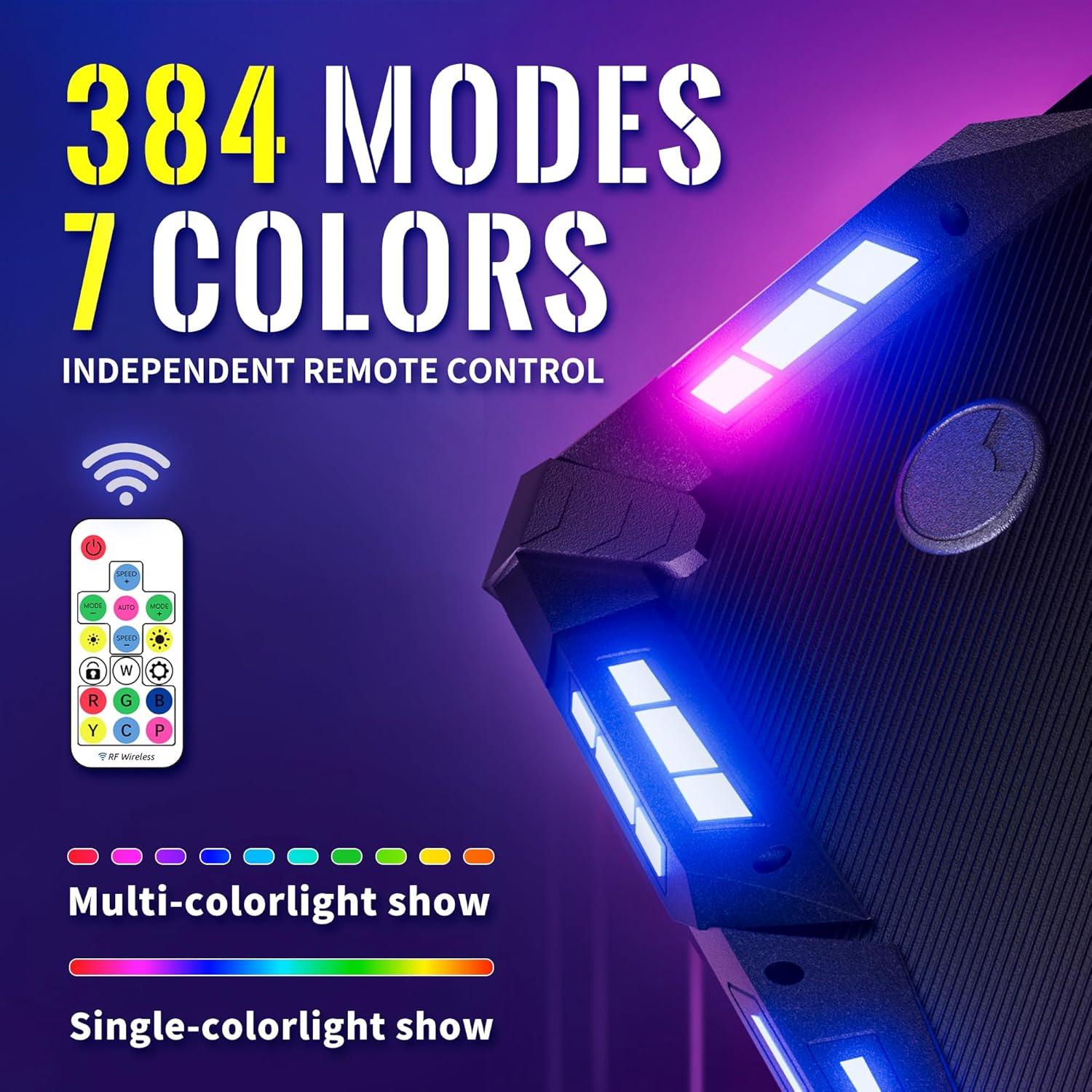 Gaming Tisch LED-Leuchten 120X60cm Carbon Fiber RGB 384 Farbmodus