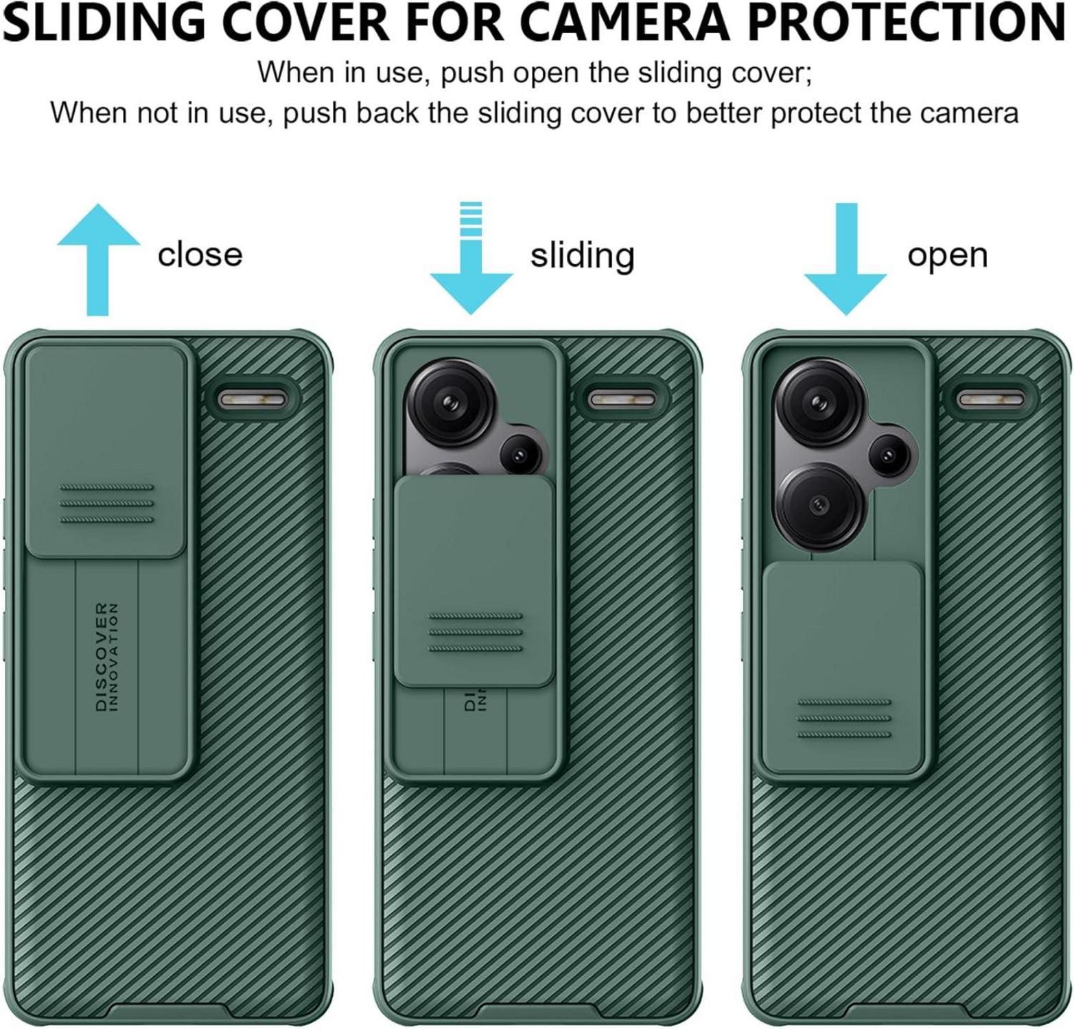 AROYI Xiaomi Redmi Note 13 Pro+ 5G Hülle Slide Camera Kameraschutz