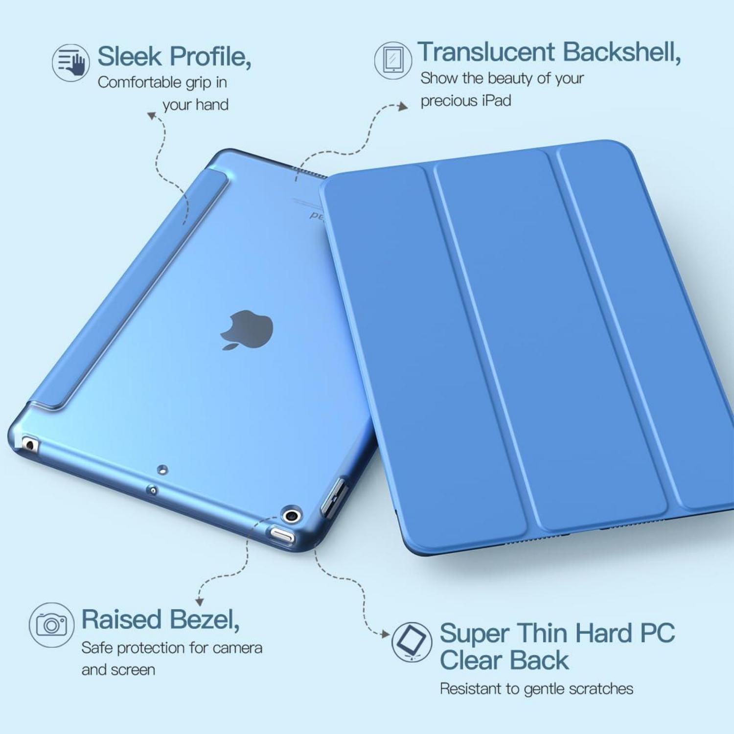 iPad 9. Gen Hülle 2021 Ultra Dünn Smart Cover 10,2 Zoll Blau