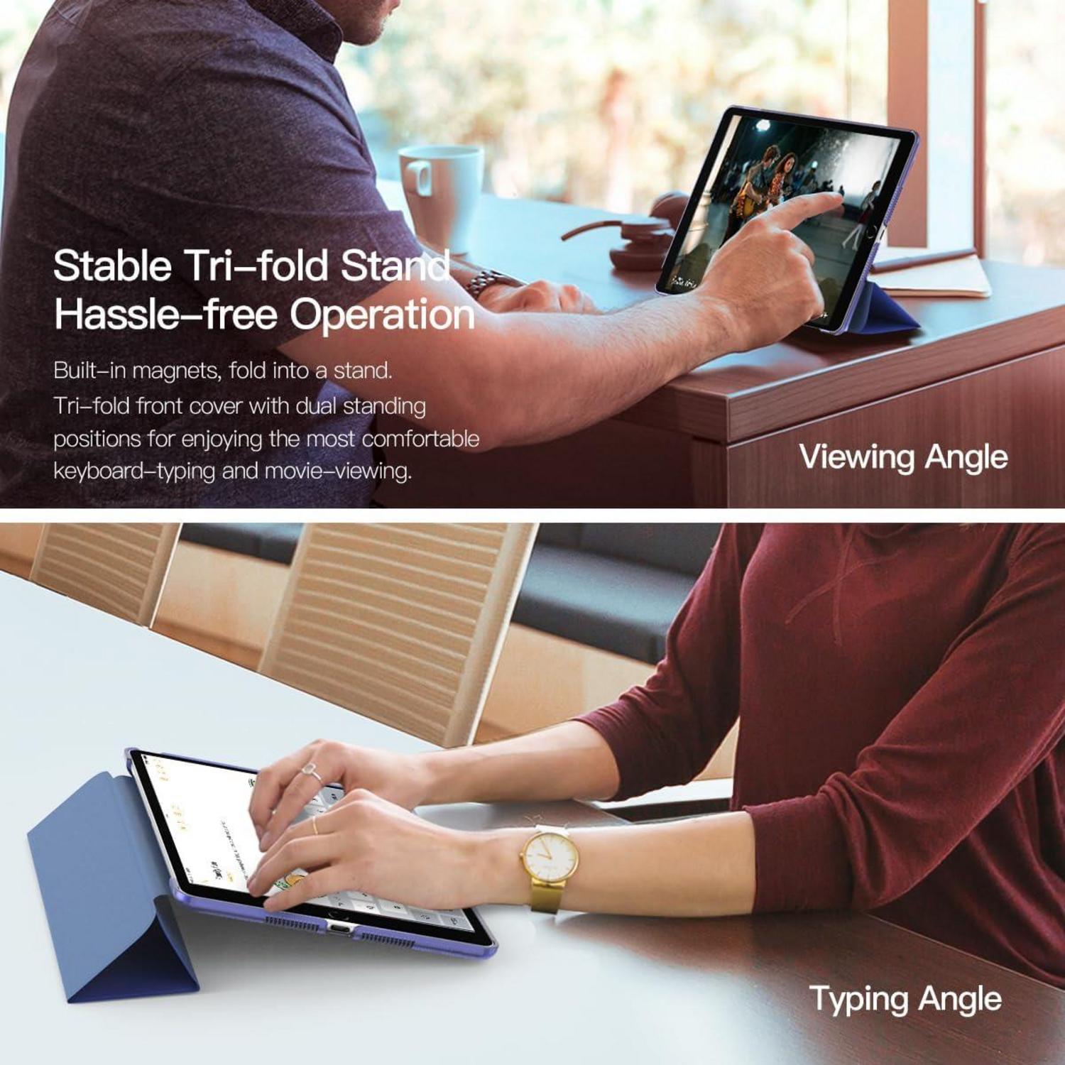 TiMOVO iPad 9./8./7. Gen Hülle - Ultra Dünn Smart Cover 10,2 Zoll Kraft Blau