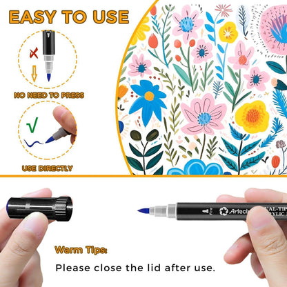 Acrylstifte 24 Farben Dual Tip Marker für DIY Crafts