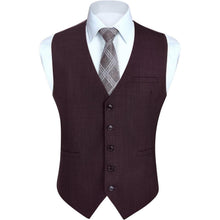 Herren Weste Dunkelviolett Baumwolle 3XL