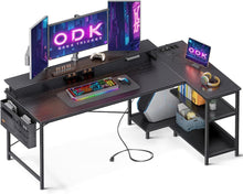 ODK Gaming Schreibtisch L Form USB-Ladeanschluss