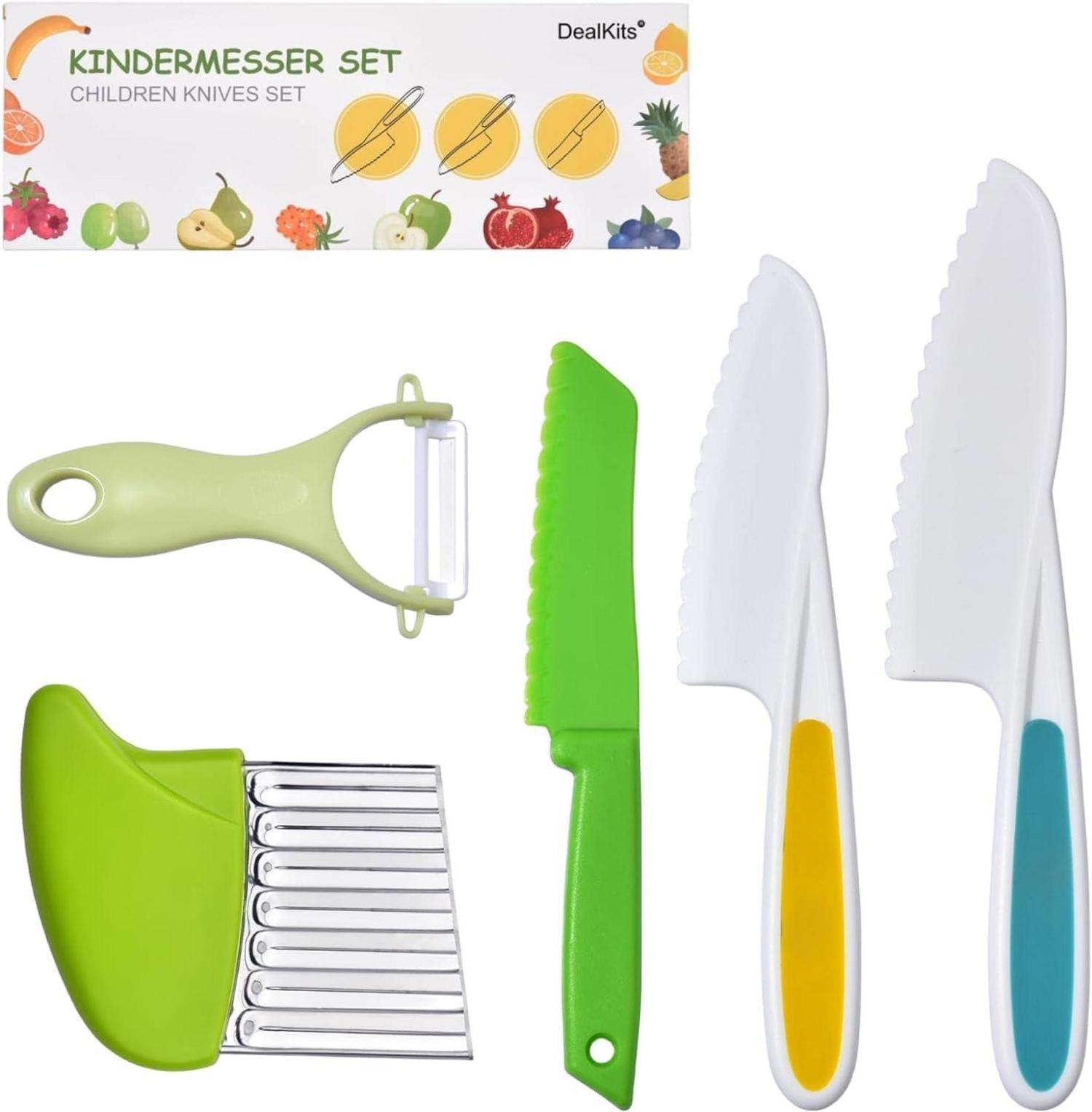 Kinder Sicherheit Küchenmesser Set Obst Gemüse Schneiden Kochen