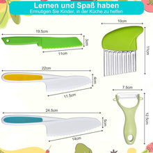 Kindermesser Set 5-teilig Kinder Sicherheit Küchenmesser