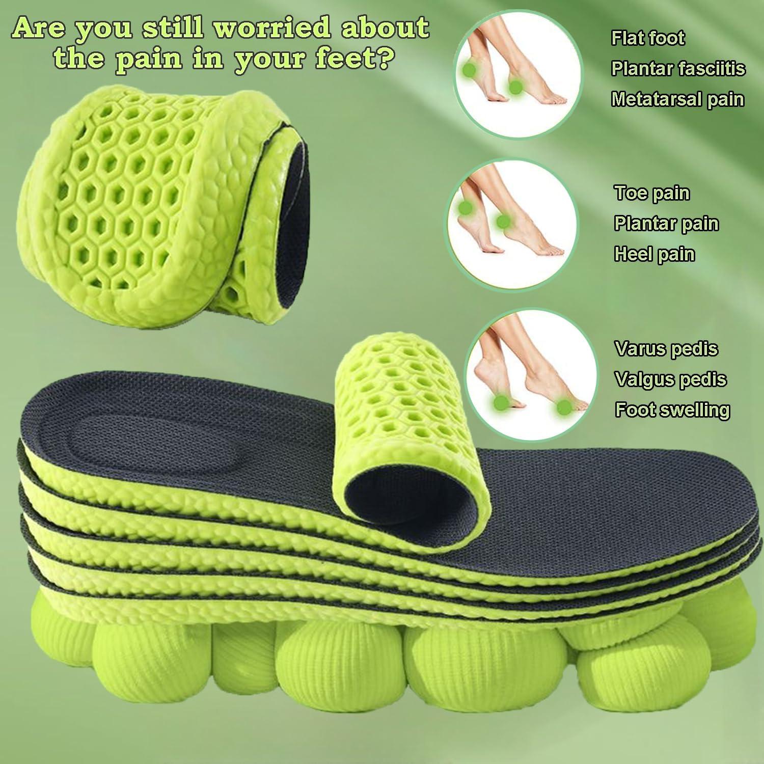 Memory Foam Einlegesohlen Herren Damen Sport Orthopädisch Plantarfasziitis Schmerzlinderung