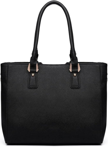 Miss Lulu Damenhandtasche Schultertasche Shopper Arbeitstasche Henkeltasche