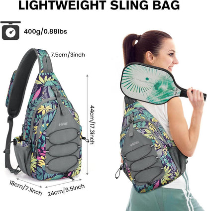 Sport Schultertasche Pickleball Schlägertasche Brusttasche Sling Bag Wandern