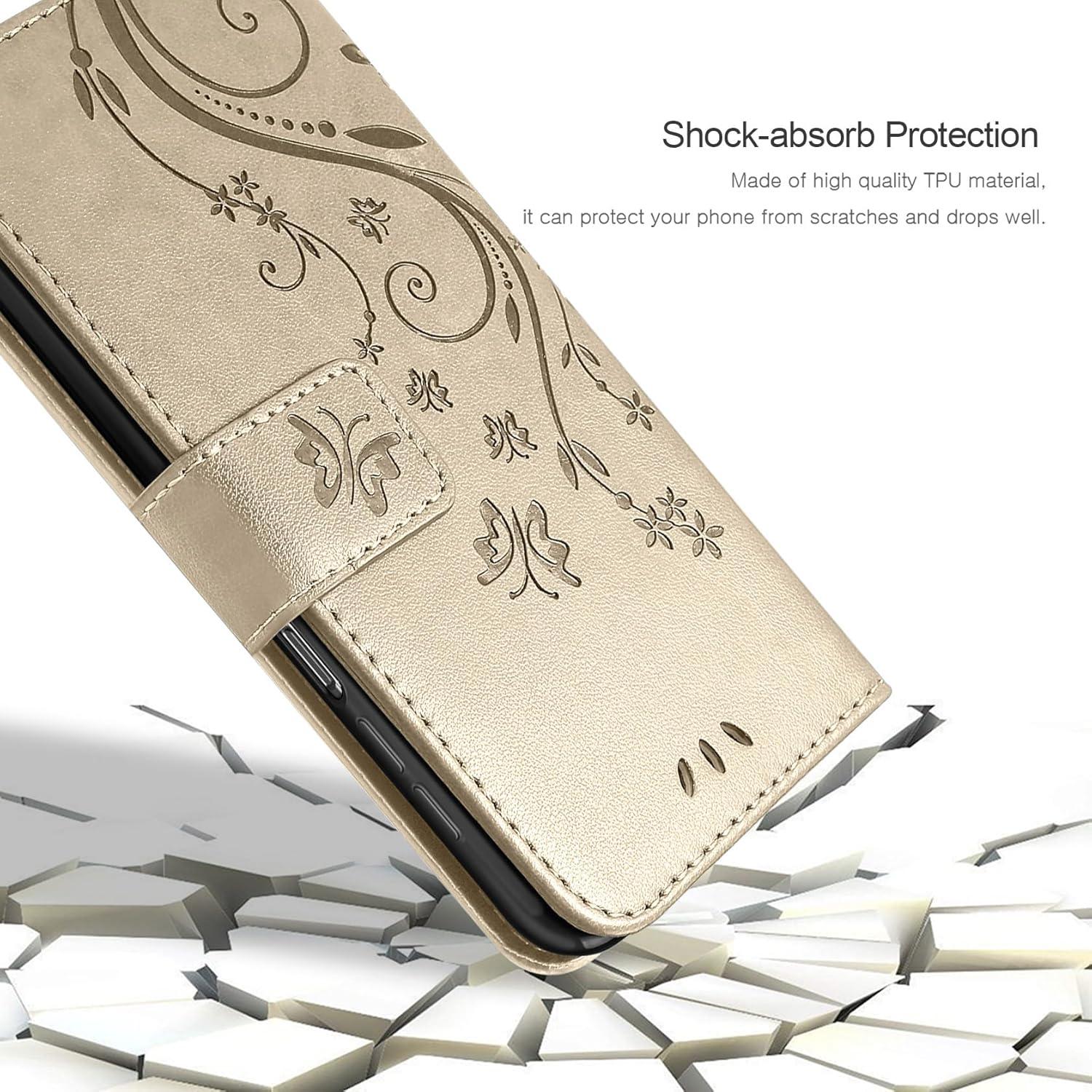 Samsung Galaxy A15 5G/4G Leder Wallet Hülle mit Schutzfolie
