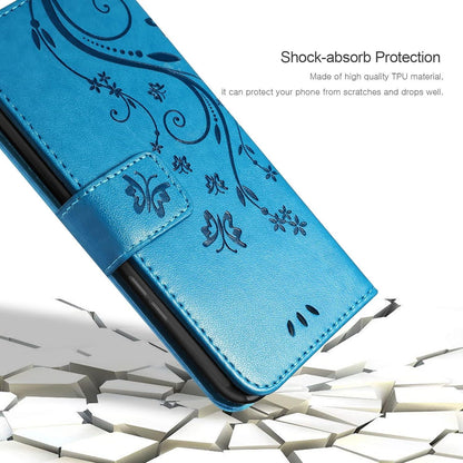 Lederhülle Samsung Galaxy A55 5G Flip Wallet Hülle Blau