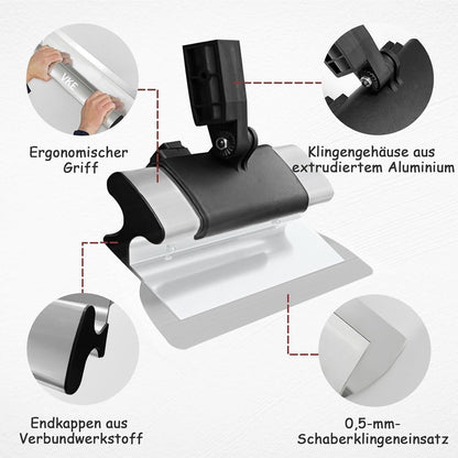 Flächenspachtel Set 23-teilig mit Teleskopstange