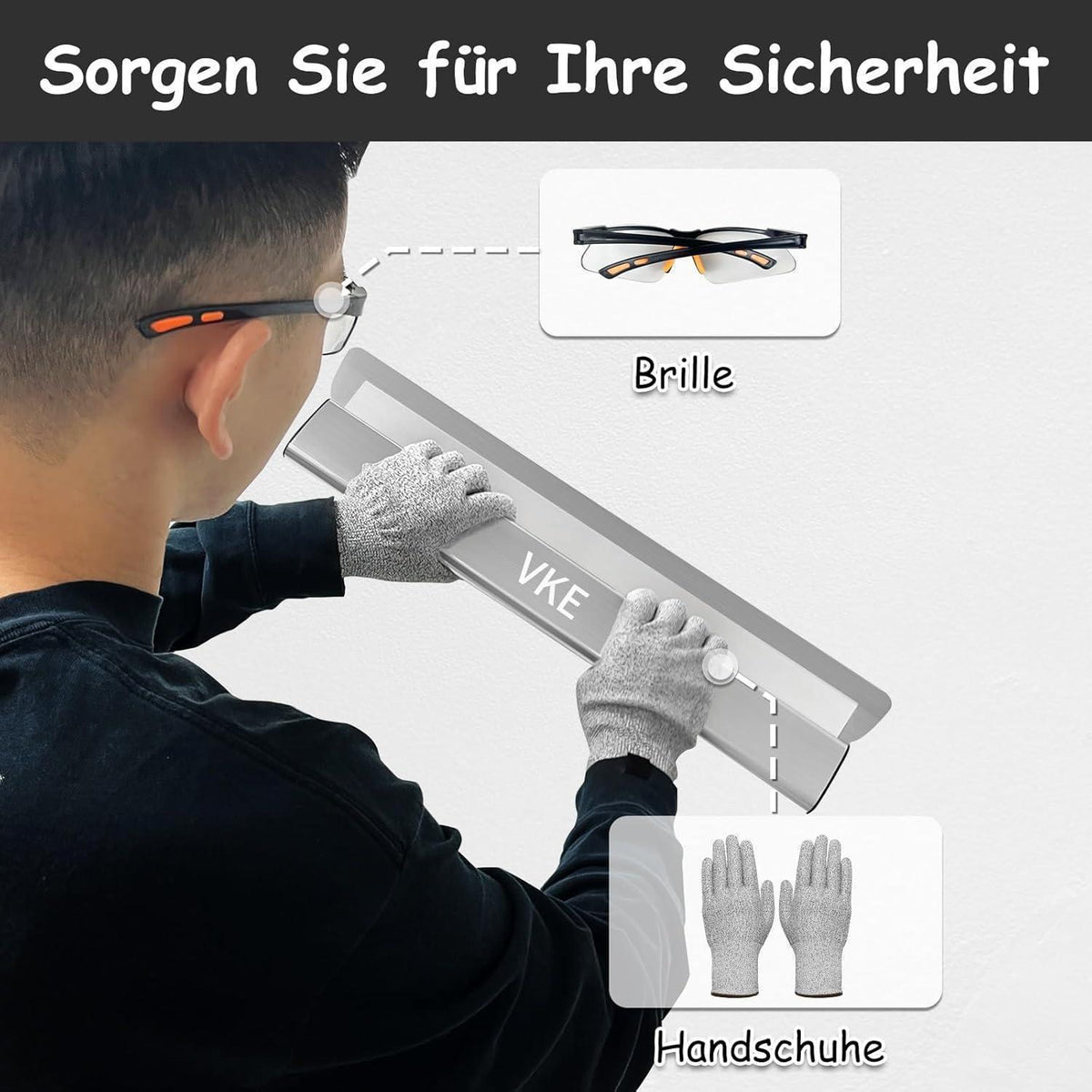 Flächenspachtel Set 23-teilig mit Teleskopstange