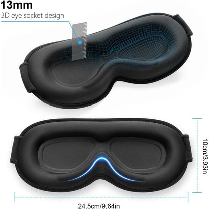 Schlafmaske Schlafbrille 3D Atmungsaktiv für Frauen Herren