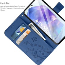 Samsung Galaxy A55 5G Lederhülle Wallet Case mit Schutzfolie