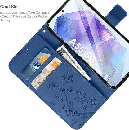Samsung Galaxy A55 5G Lederhülle Wallet Case mit Schutzfolie