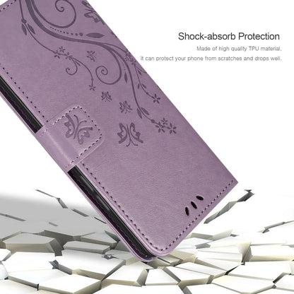 Lederhülle Samsung Galaxy A55 5G Wallet Schutzhülle Lila