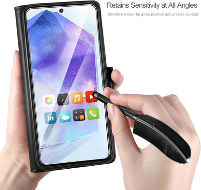Lederhülle Samsung Galaxy A55 5G Wallet Tasche Schwarz