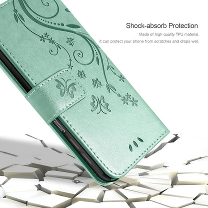 A15 5G/4G Wallet Flip Hülle Schutzhülle Minzgrün