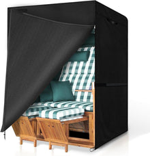 Strandkorb Schutzhülle 420D Oxford Gewebe Winterfest 135x105x175cm