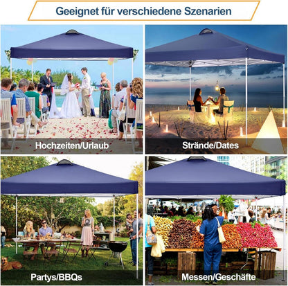 COBIZI Pavillon 3x3 Faltpavillon Wasserdicht Stabil Winterfest