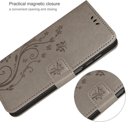 Samsung Galaxy A15 5G/4G Leder Wallet Hülle mit Schutzfolie Grau