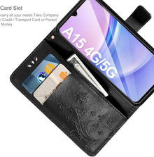 Samsung Galaxy A15 4G/5G Flip Wallet Lederhülle Schwarz