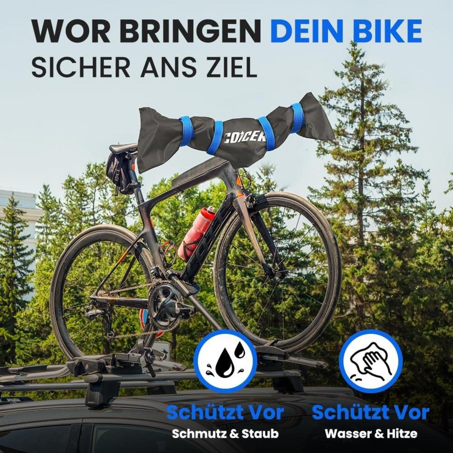 Coicer Lenkerschutzhülle Ebike wasserfest 300D Oxford Blau