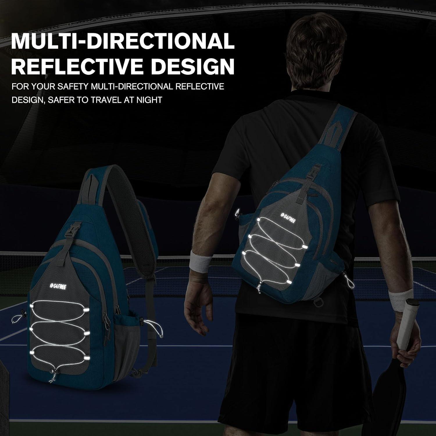 Sport-Schultertasche Pickleball Brusttasche Schläger Tasche Sling