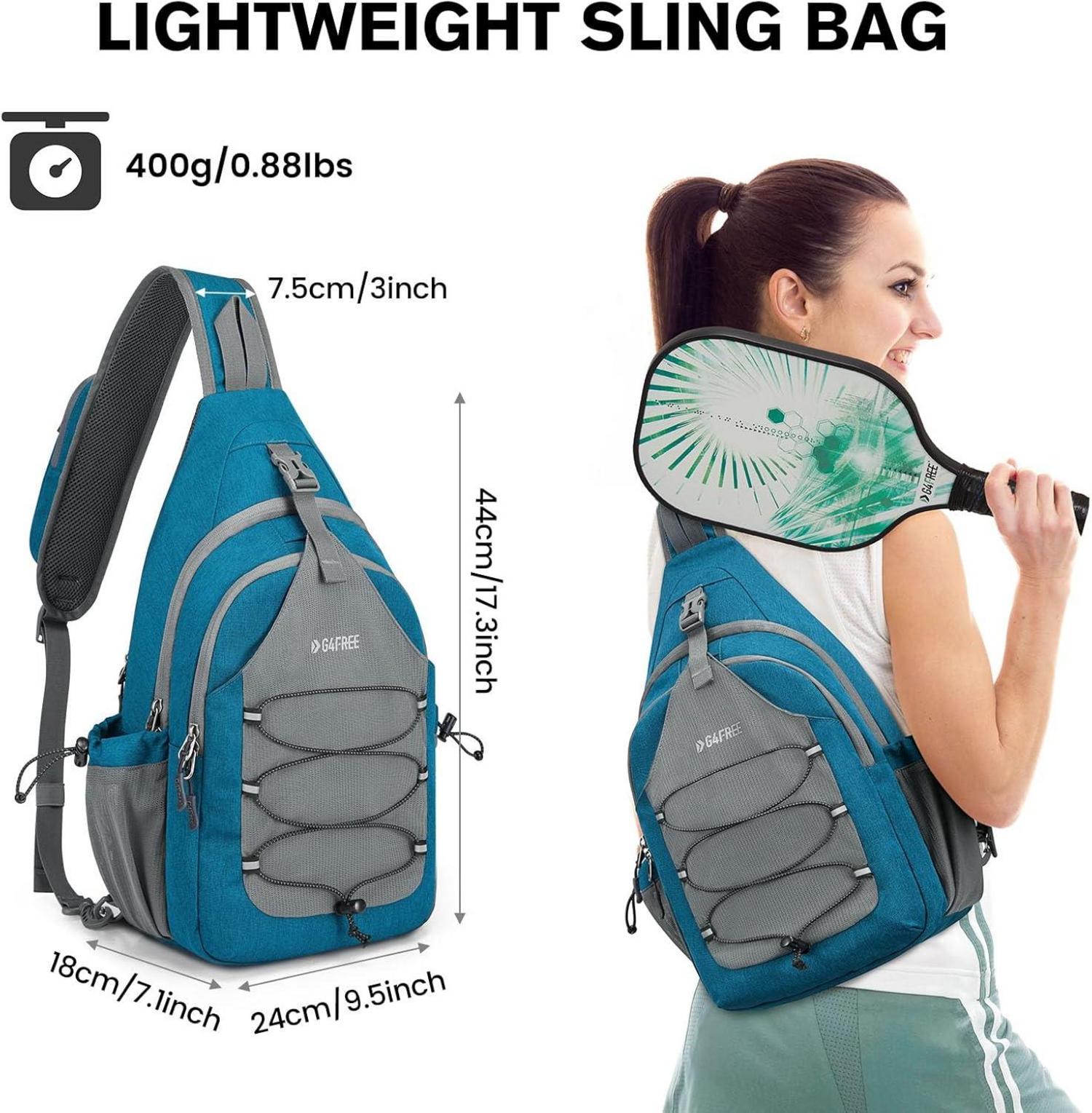 Sport-Schultertasche Pickleball-Tennistasche Sling Bags für Herren Damen