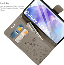 AROYI Samsung Galaxy A55 5G Leder Wallet Hülle Grau