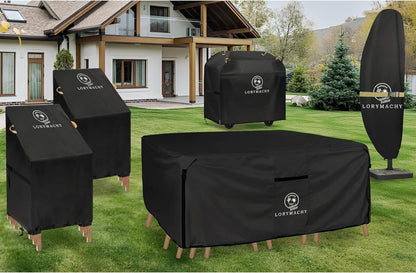 Grill Abdeckhaube 600D Oxford Gasgrill Wasserdicht UV-Beständig 147x61x120 cm