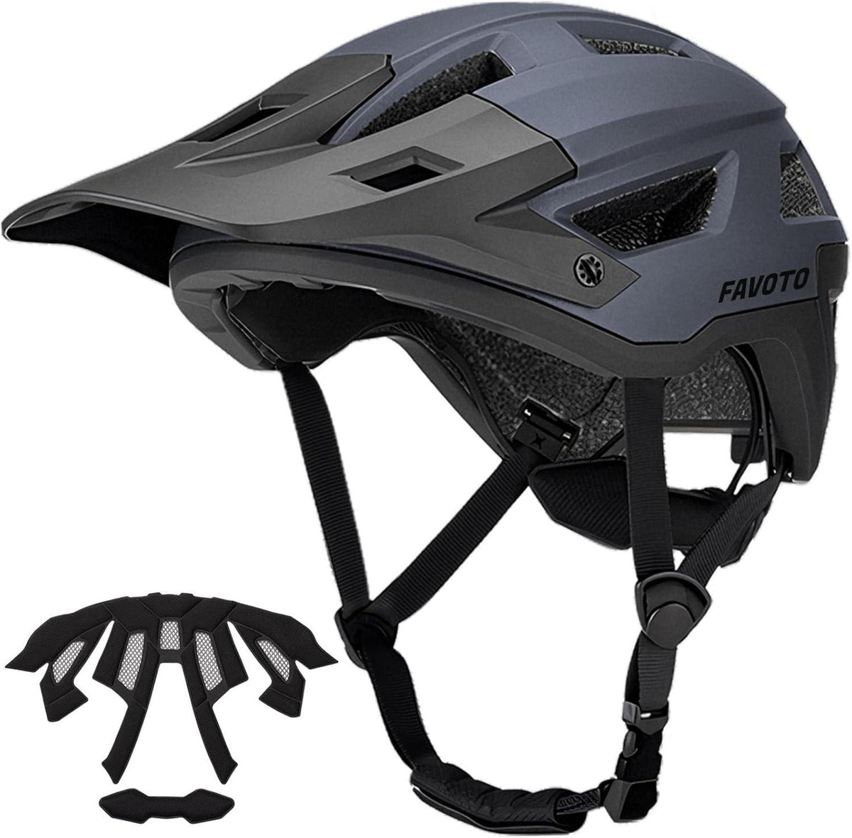 Mountainbike Fahrradhelm mit Schirm und Inmould Technologie