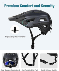 Mountainbike Fahrradhelm mit Schirm und Inmould Technologie