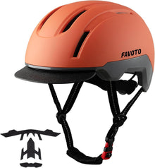 Fahrradhelm Urban mit Schirm Leicht Double Inmould TechnologieɴFür