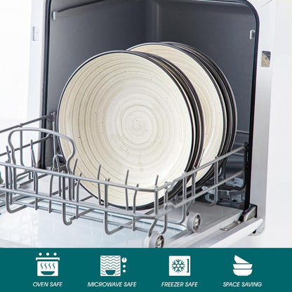 vancasso Bonbon Suppenteller Set 21,7 cm Steingut tief 6er