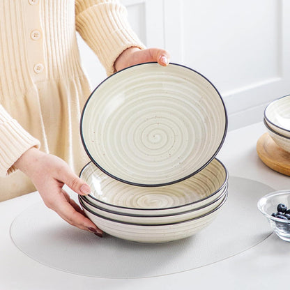 vancasso Bonbon Suppenteller Set 21,7 cm Steingut tief 6er