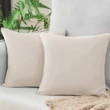 Kissenbezug 50x50 Mikrofaser Beige 2er Set hypoallergen