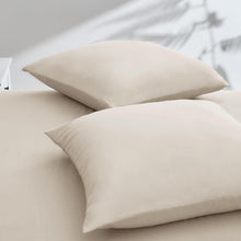 Sofa Kissenbezug Beige Mikrofaser 50x50 2er Set hypoallergen