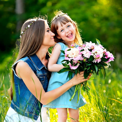 2er Set Blumenkranz Haarband Damen Mädchen Boho Hochzeit Party Haarreif