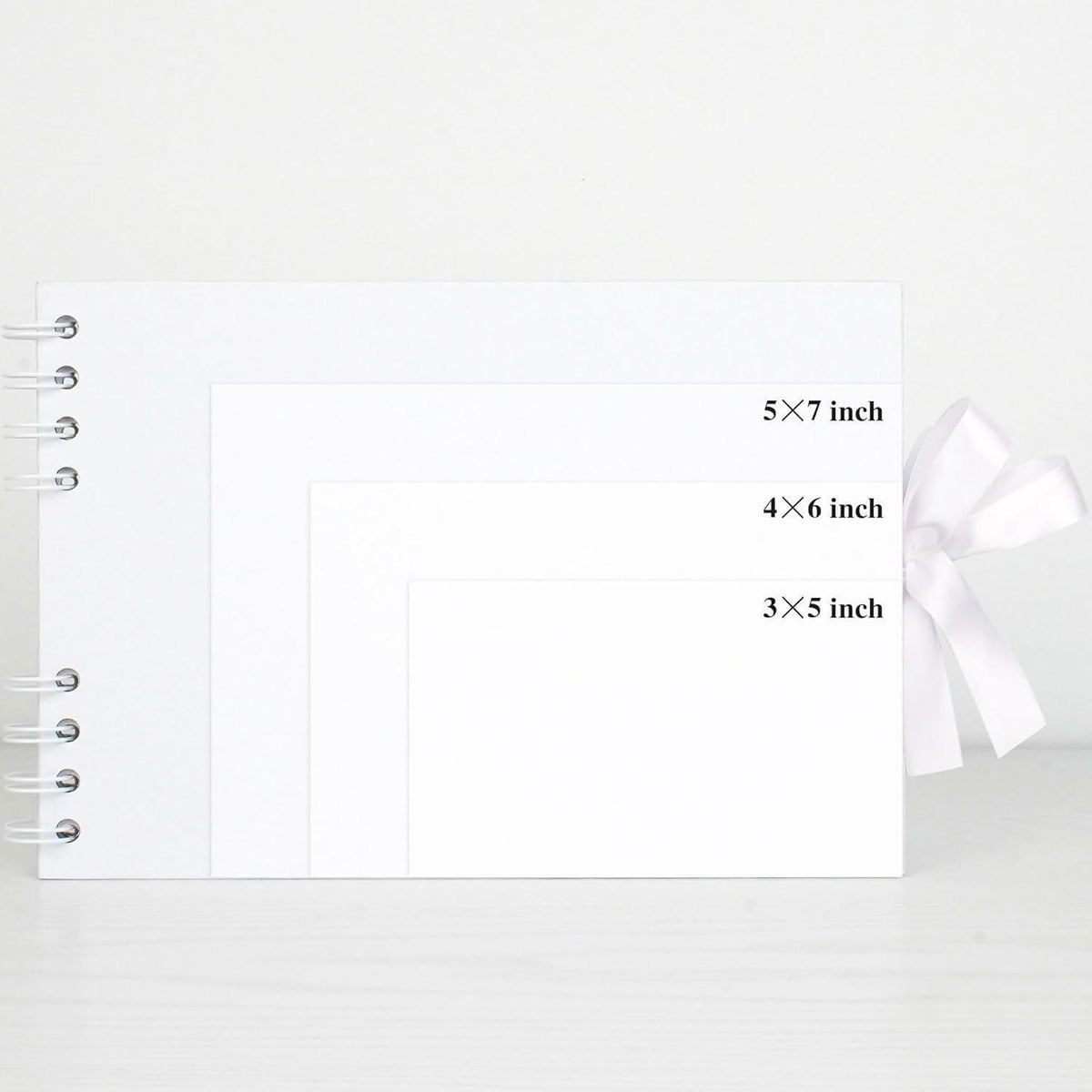DIY Fotoalbum zum Selbstgestalten, 21,5 x 29 cm, 100 weiße Seiten