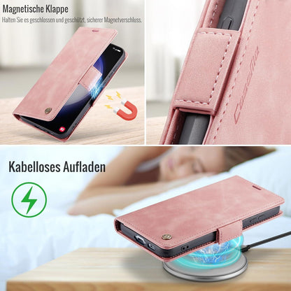Samsung Galaxy S23 5G Handyhülle RFID Schutz Standfunktion Rosa