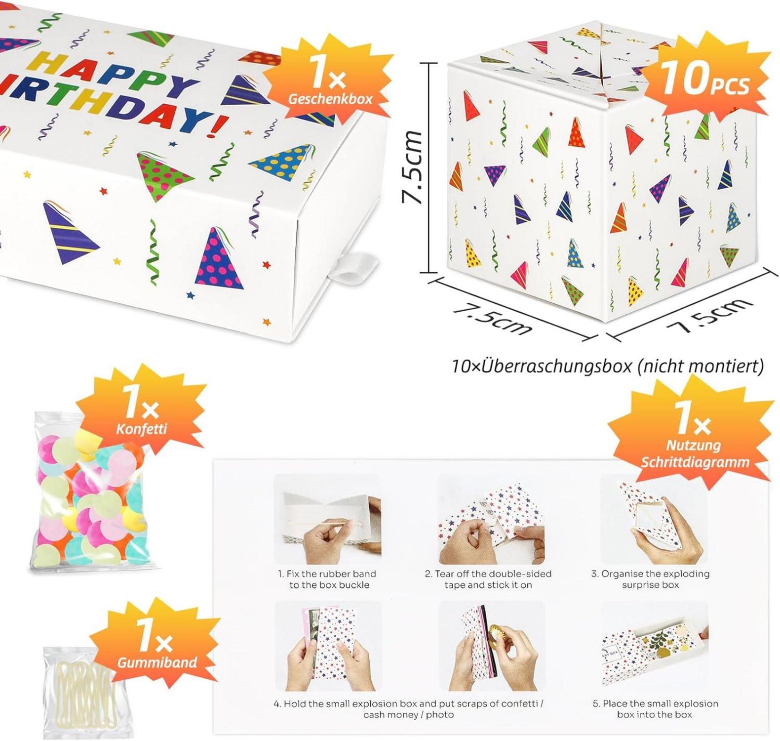 DIY Überraschungsbox Geburtstag Geldgeschenke Pop Up