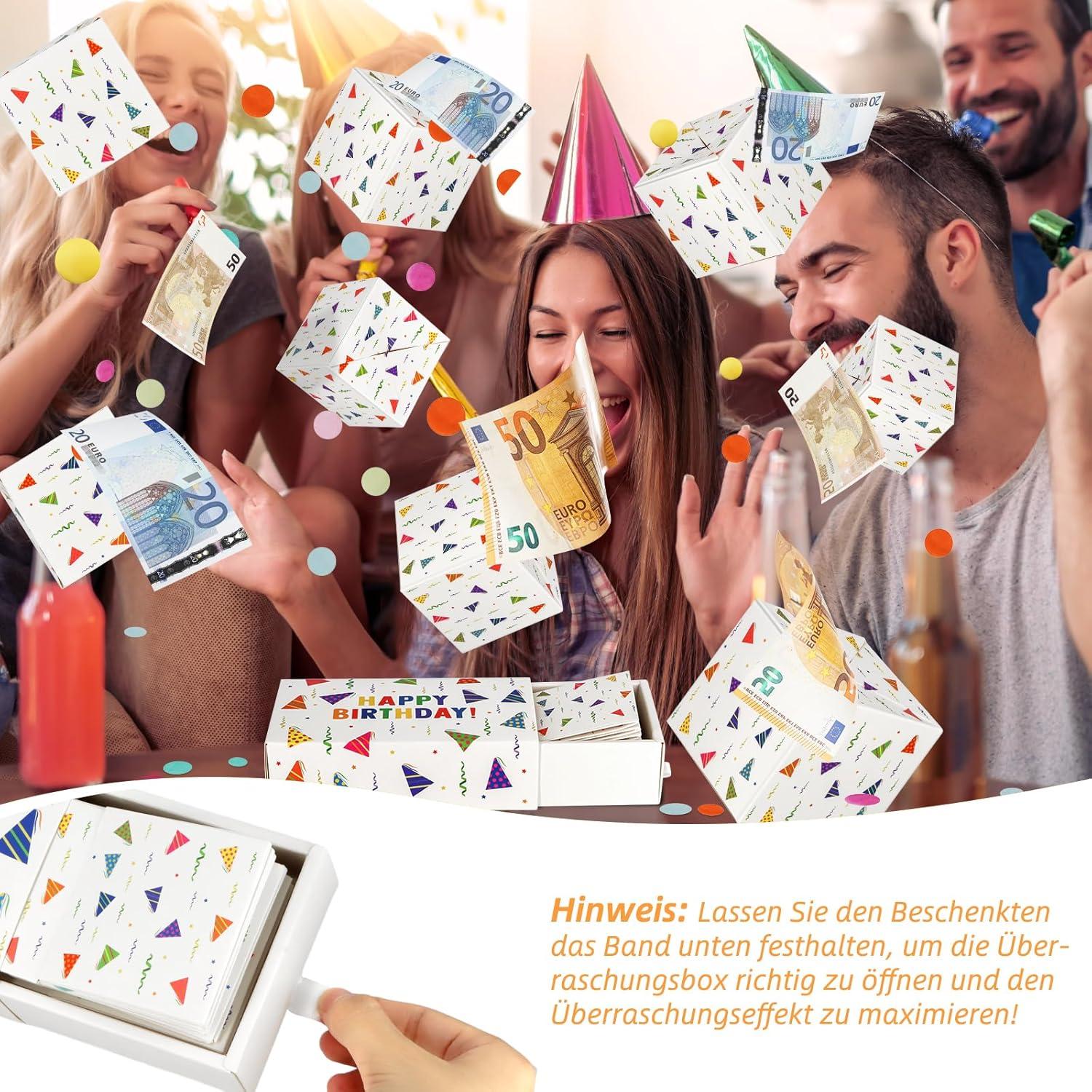 Explosionsbox Geburtstag Überraschungsbox DIY Upgrade Geldgeschenke