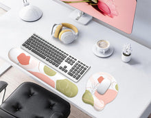 Ergonomisches Mauspad und Handgelenkauflage Set Rosa-Set
